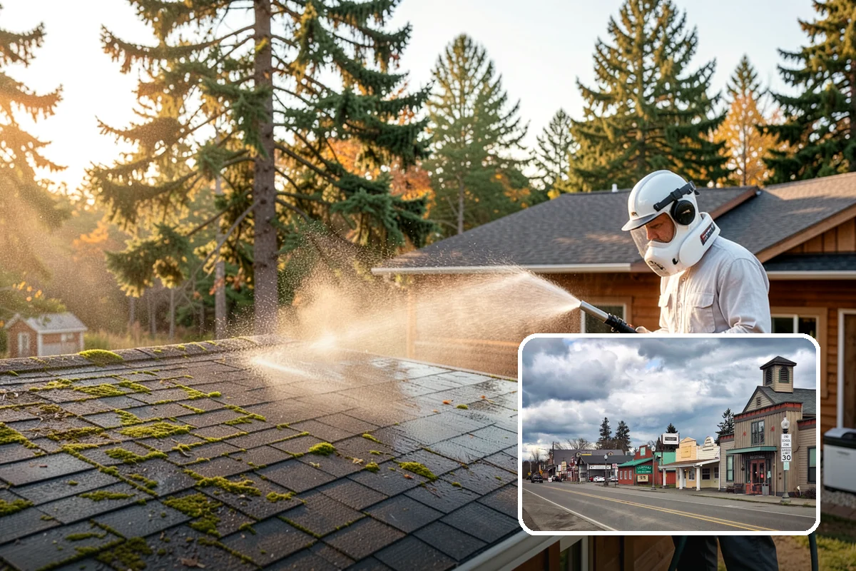 Exterior House Cleaning in Roy, Pierce County, WA - Covers the whole envelope, not just the obvious walls