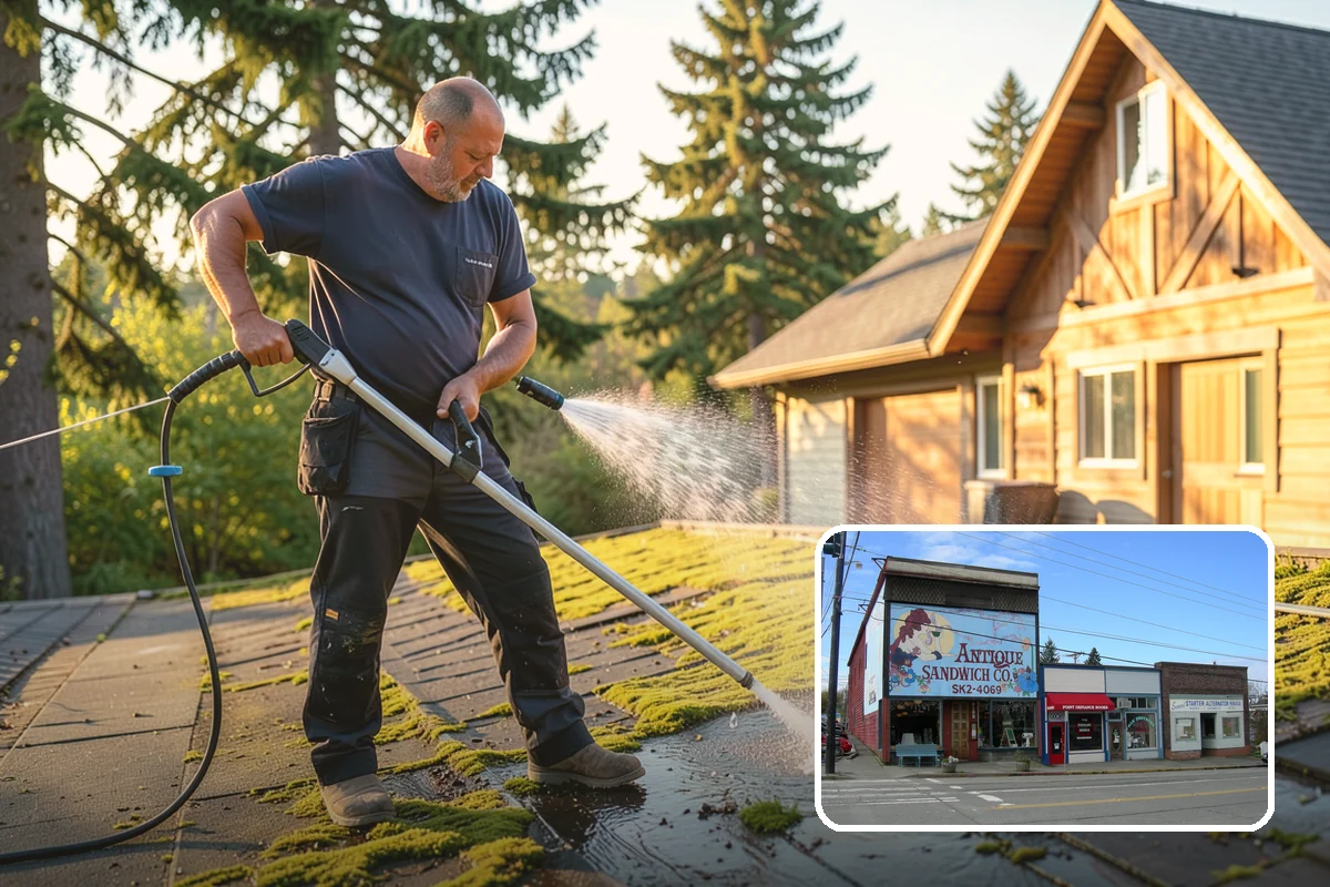 Exterior House Cleaning in Ruston, Pierce County, WA - Covers the whole envelope, not just the obvious walls