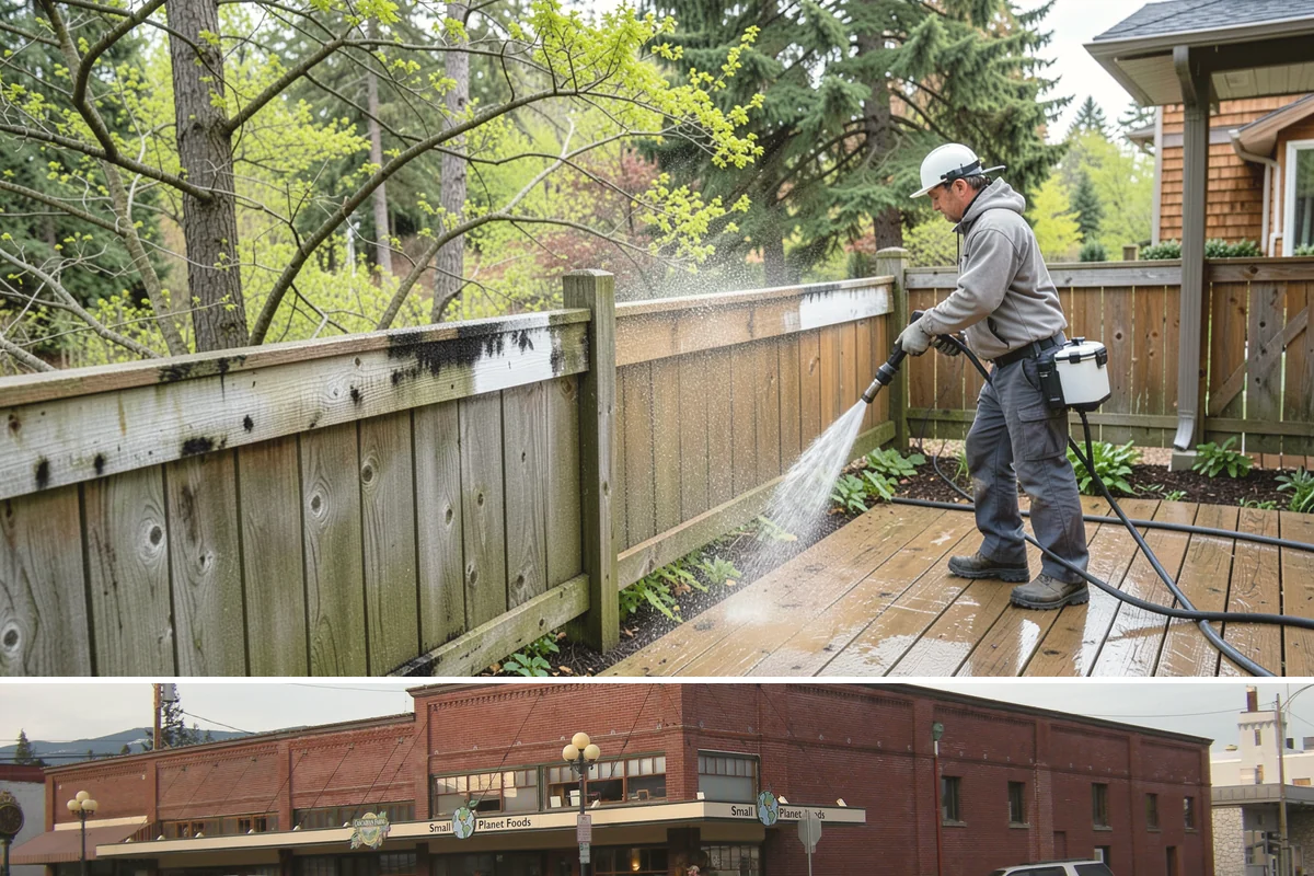 Exterior House Cleaning in Sedro-Woolley, Skagit County, WA - Plan for the warmer months of late spring to early autumn when surfaces dry quickly between cleaning steps.