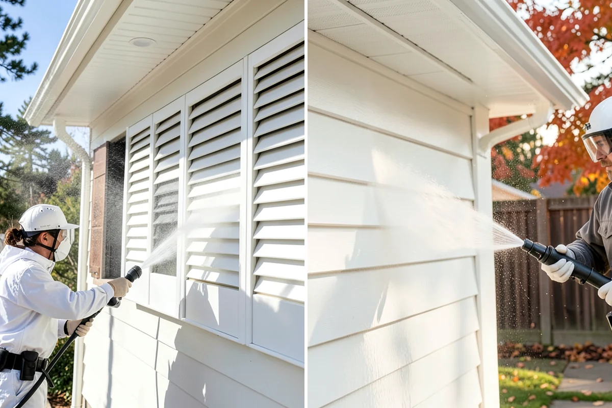 Exterior House Cleaning in Shoreline, King County, WA - Walk the perimeter and map every surface needing attention