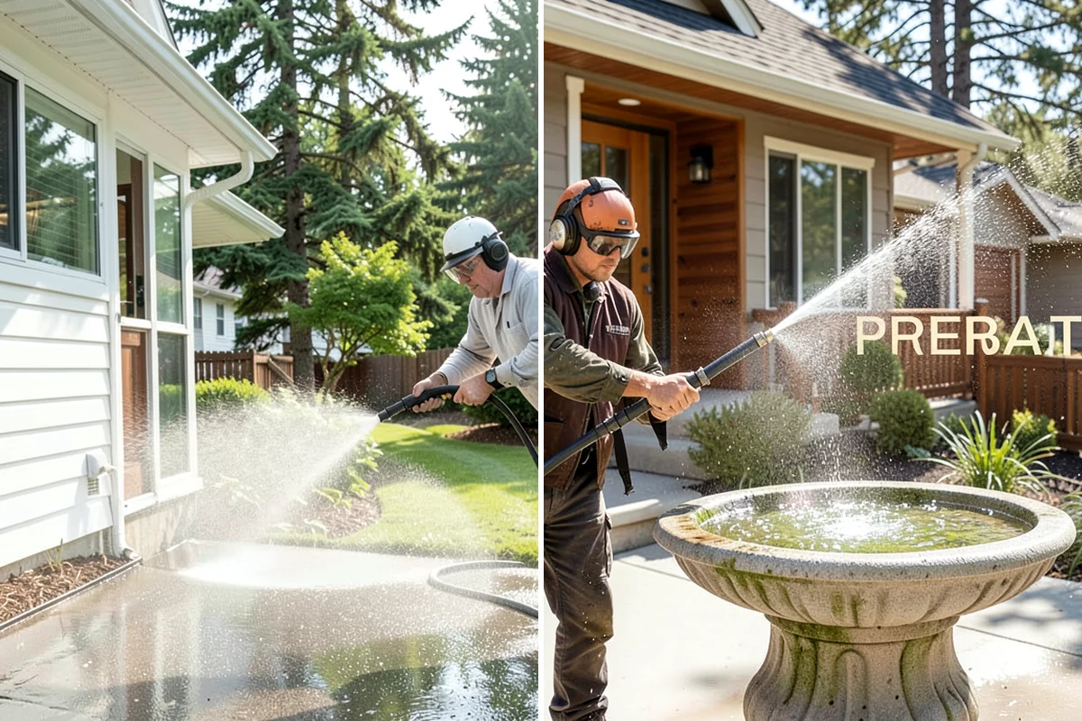 Exterior House Cleaning in Snoqualmie, King County, WA - Walk the perimeter and map every surface needing attention