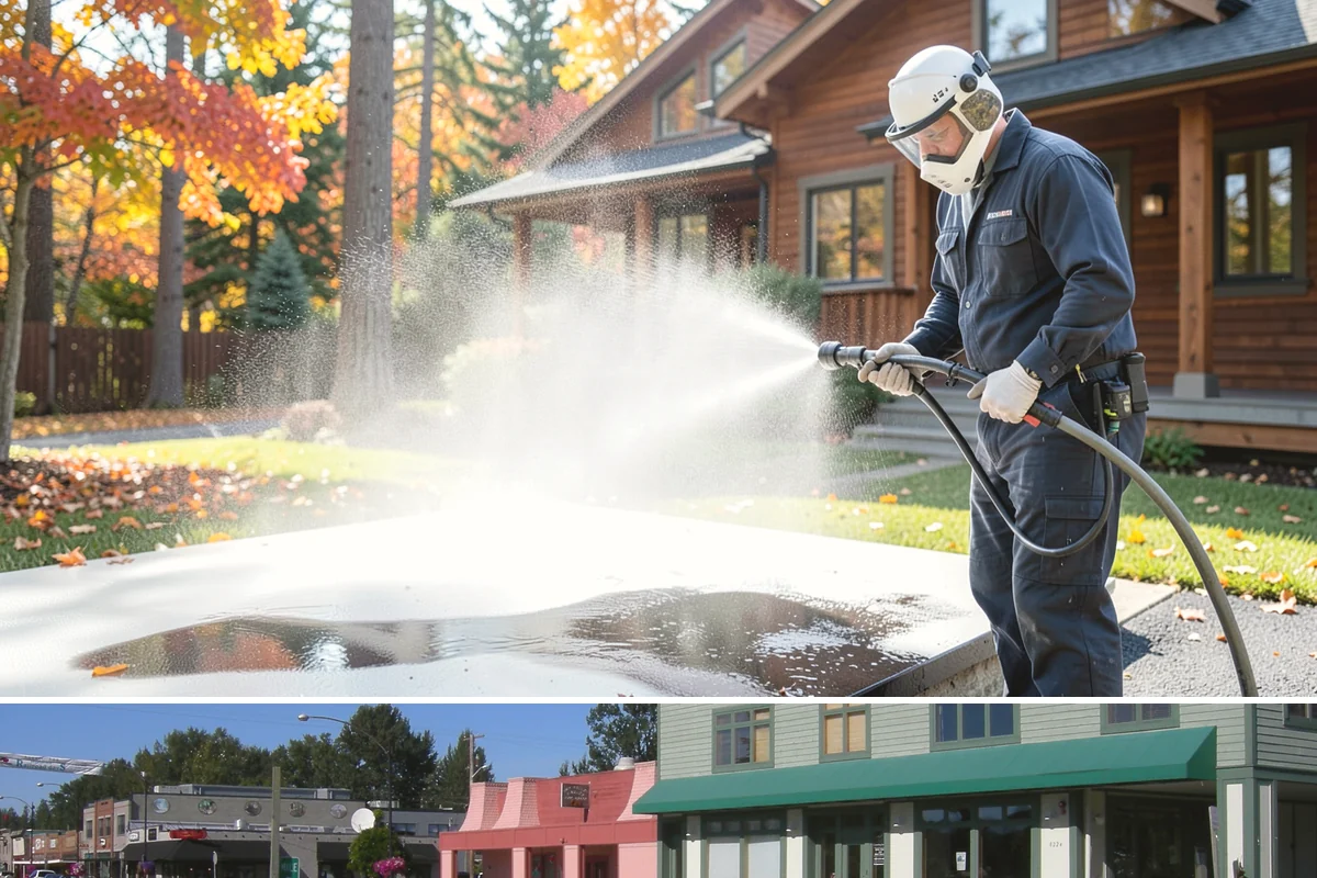 Exterior House Cleaning in Snoqualmie, King County, WA - Plan for the warmer months of late spring to early autumn when surfaces dry quickly between cleaning steps.