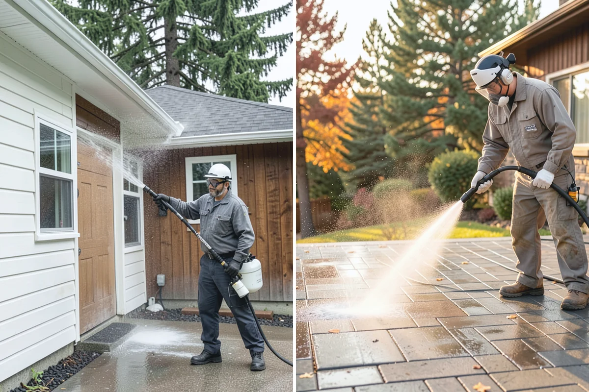 Exterior House Cleaning in South Prairie, Pierce County, WA - Walk the perimeter and map every surface needing attention