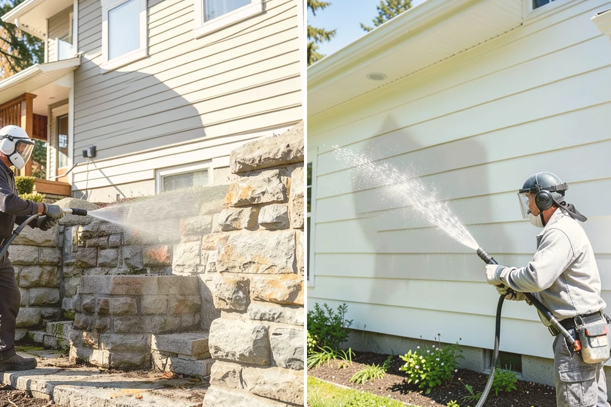 Exterior House Cleaning in Stanwood, Snohomish County, WA - Walk the perimeter and map every surface needing attention