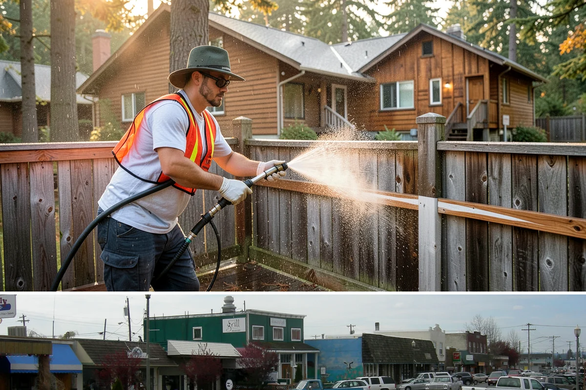 Exterior House Cleaning in Stanwood, Snohomish County, WA - Plan for the warmer months of late spring to early autumn when surfaces dry quickly between cleaning steps.
