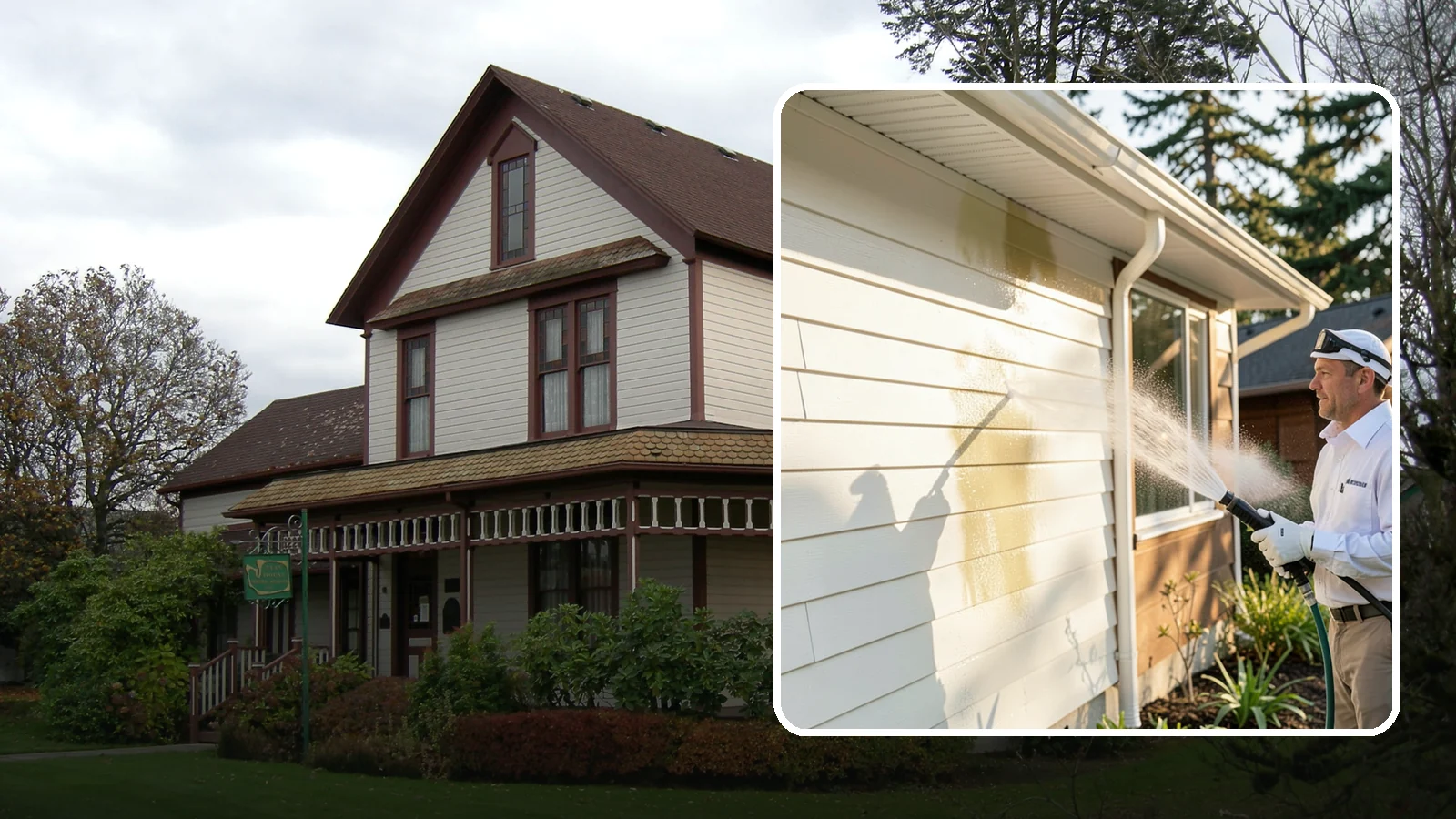 Exterior House Cleaning in Sumner, Pierce County, WA - Exterior house cleaning tackles the full outside of your home, from siding and soffits to trim and entry areas dulled by...