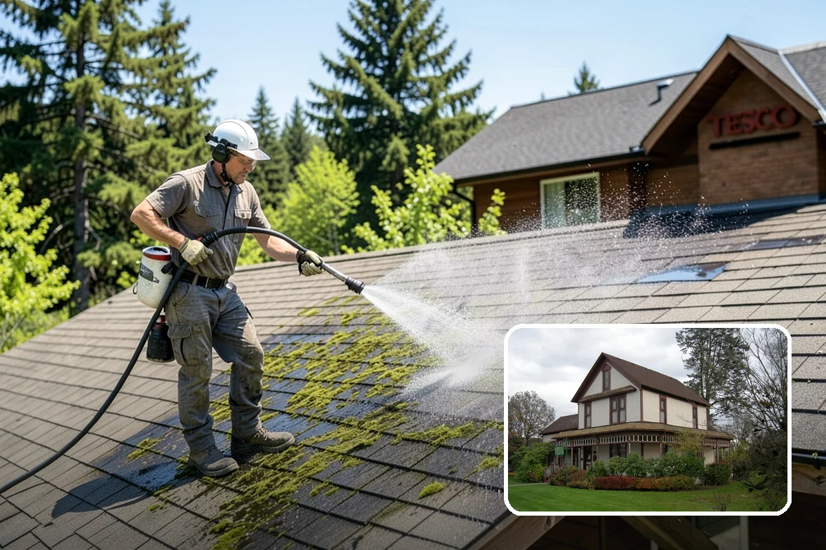 Exterior House Cleaning in Sumner, Pierce County, WA - Covers the whole envelope, not just the obvious walls