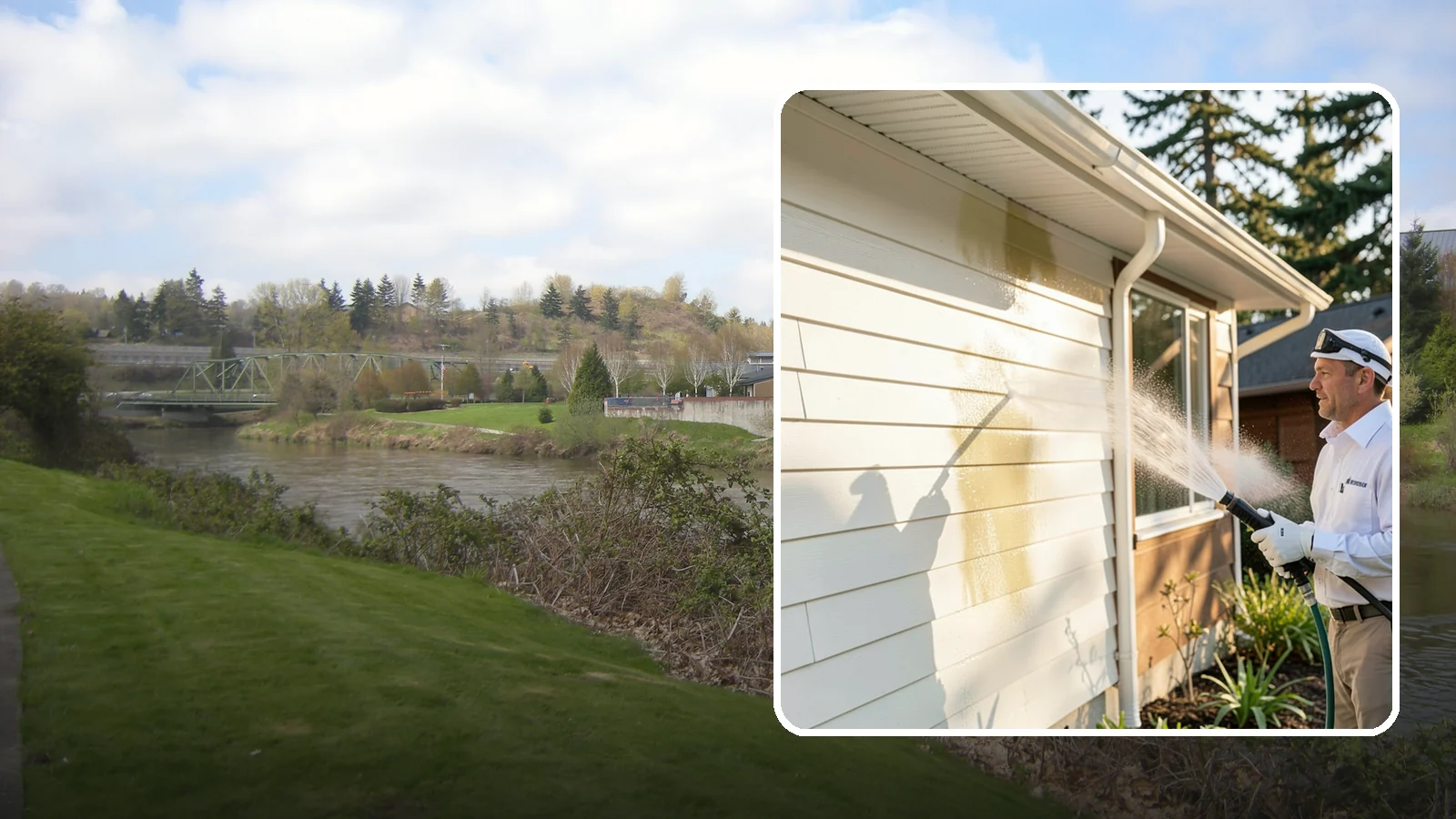 Exterior House Cleaning in Tukwila, King County, WA - Exterior house cleaning tackles the full outside of your home, from siding and soffits to trim and entry areas dulled by...