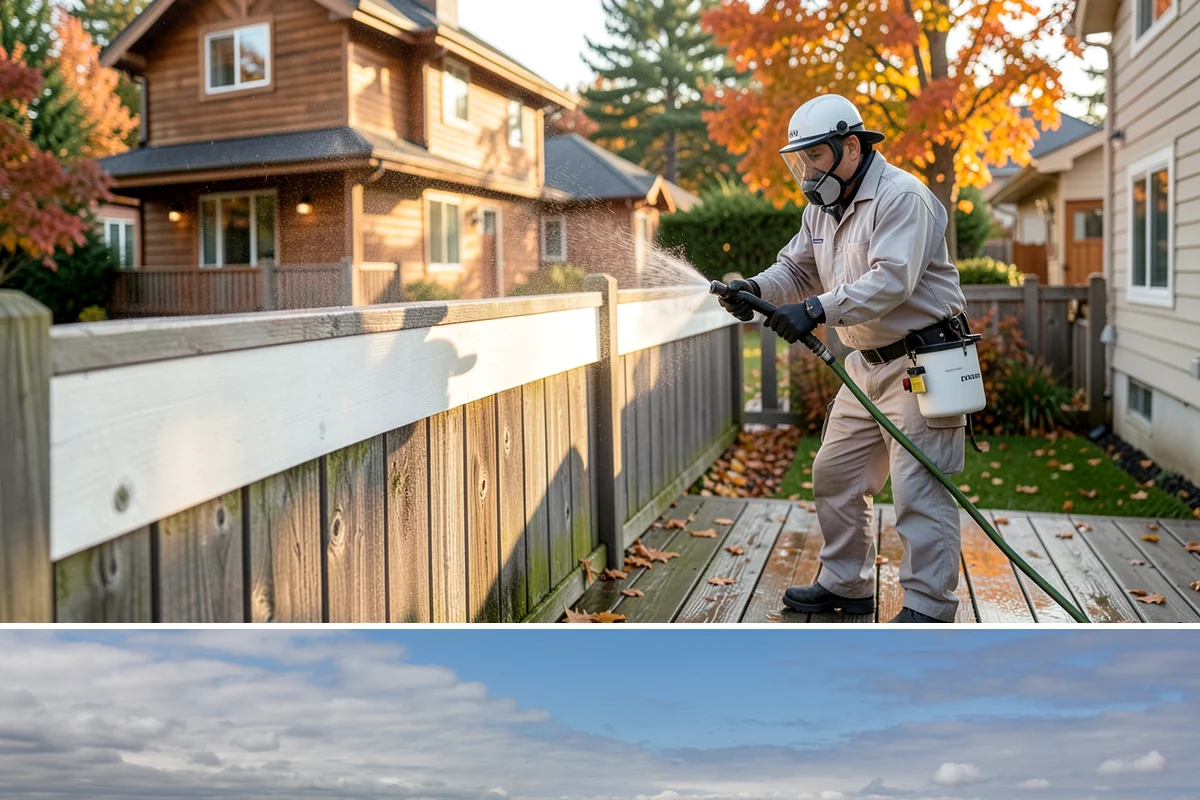 Exterior House Cleaning in University Place, Pierce County, WA - Plan for the warmer months of late spring to early autumn when surfaces dry quickly between cleaning steps.