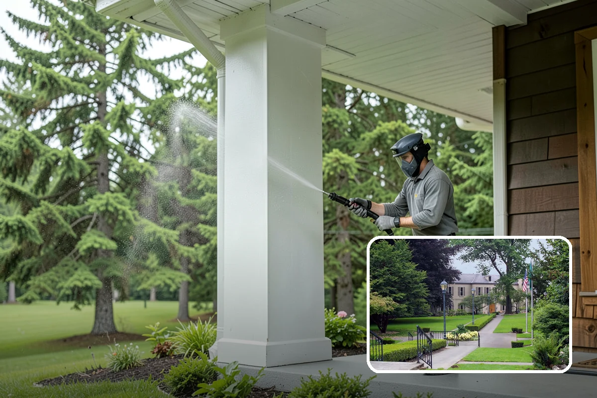 Exterior House Cleaning in Woodinville, King County, WA - Covers the whole envelope, not just the obvious walls