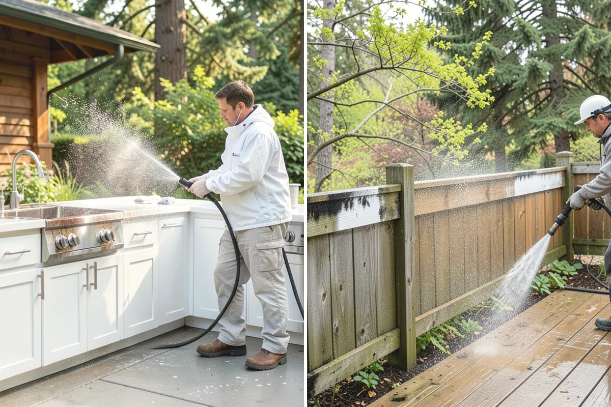 Exterior House Cleaning in Yarrow Point, King County, WA - Walk the perimeter and map every surface needing attention