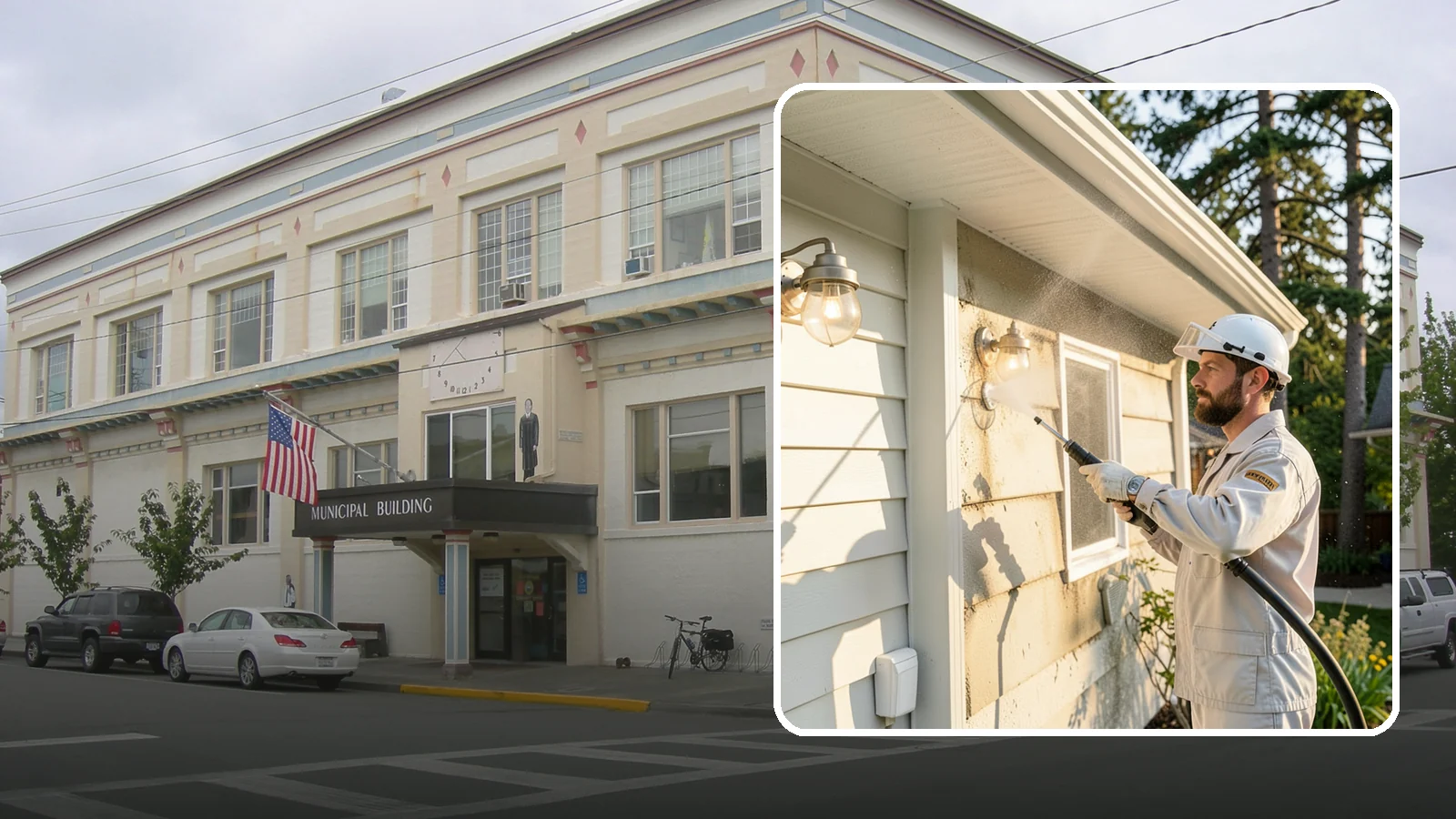 Exterior Light Fixture Cleaning in Anacortes, Skagit County, WA - We hand clean porch and coach lights to clear cobwebs, insect debris, and oxidation from glass and metal fixtures.
