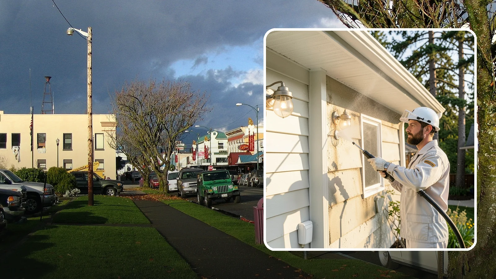 Exterior Light Fixture Cleaning in Arlington, Snohomish County, WA - We hand clean porch and coach lights to clear cobwebs, insect debris, and oxidation from glass and metal fixtures.