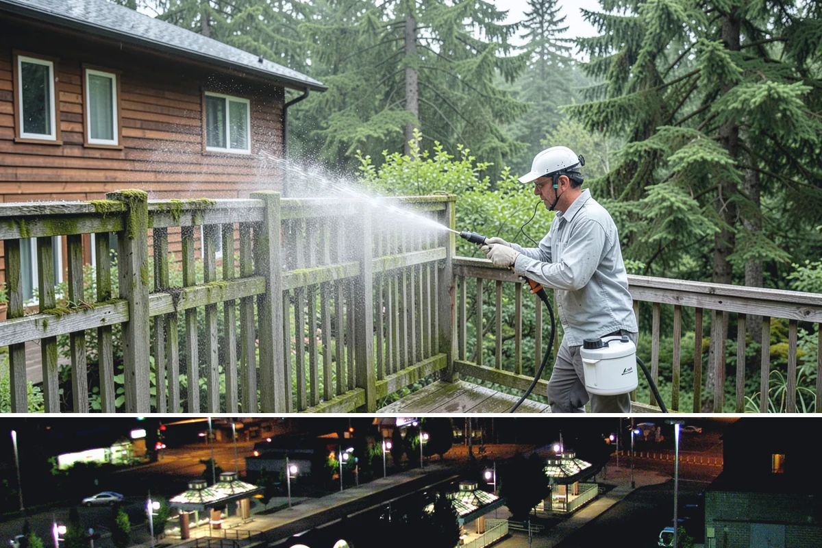 Exterior Light Fixture Cleaning in Auburn, King County, WA - Late summer is a great time to clear the season's insect debris before shorter Northwest days rely on outdoor lighting.