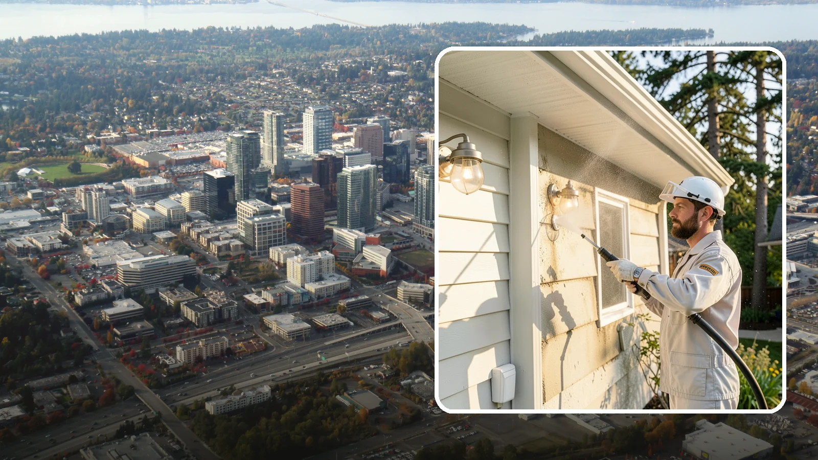Exterior Light Fixture Cleaning in Bellevue, King County, WA - We hand clean porch and coach lights to clear cobwebs, insect debris, and oxidation from glass and metal fixtures.