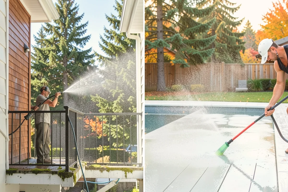 Exterior Light Fixture Cleaning in Bellevue, King County, WA - Power-off confirmation and gentle debris removal