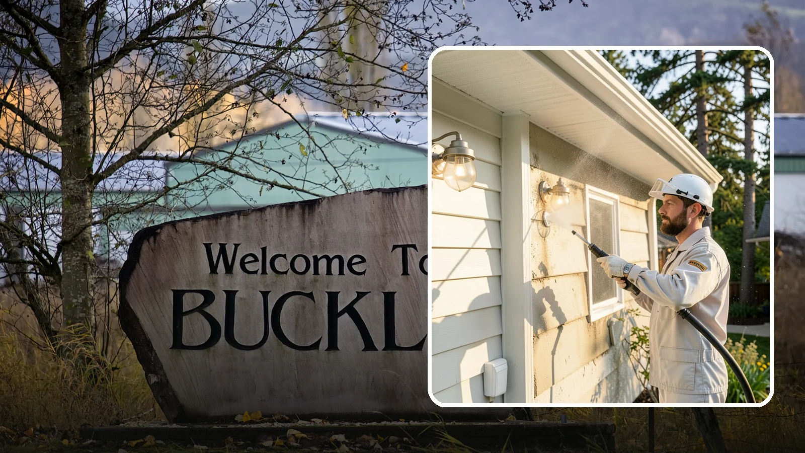 Exterior Light Fixture Cleaning in Buckley, Pierce County, WA - We hand clean porch and coach lights to clear cobwebs, insect debris, and oxidation from glass and metal fixtures.