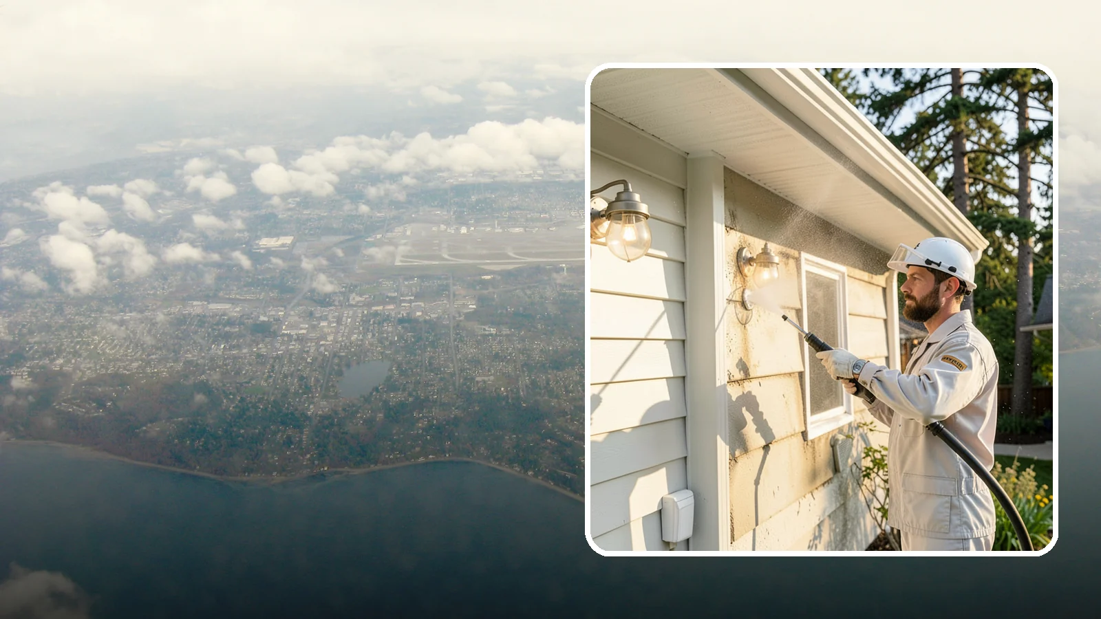 Exterior Light Fixture Cleaning in Burien, King County, WA - We hand clean porch and coach lights to clear cobwebs, insect debris, and oxidation from glass and metal fixtures.