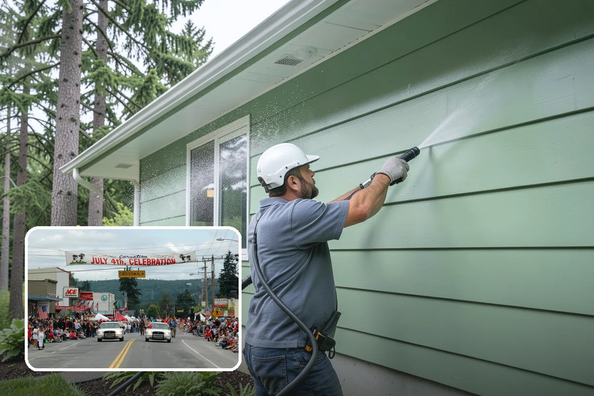 Exterior Light Fixture Cleaning in Carnation, King County, WA - Restores full brightness by clearing haze from glass panels