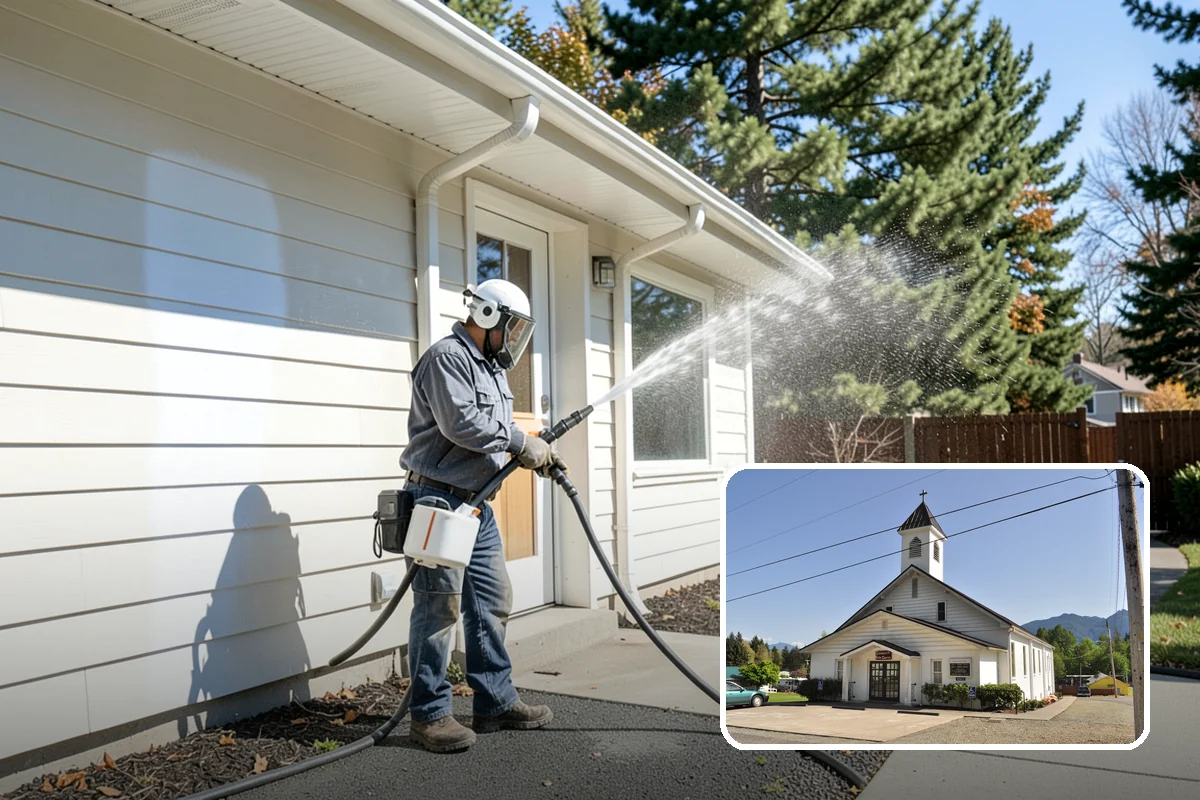 Exterior Light Fixture Cleaning in Concrete, Skagit County, WA - Restores full brightness by clearing haze from glass panels