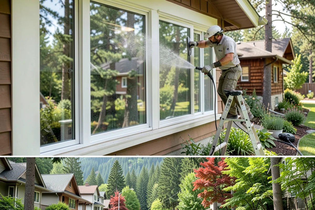 Exterior Light Fixture Cleaning in Darrington, Snohomish County, WA - Late summer is a great time to clear the season's insect debris before shorter Northwest days rely on outdoor lighting.