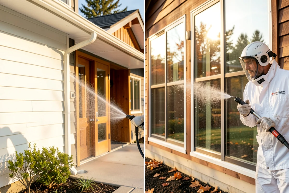 Exterior Light Fixture Cleaning in DuPont, Pierce County, WA - Power-off confirmation and gentle debris removal
