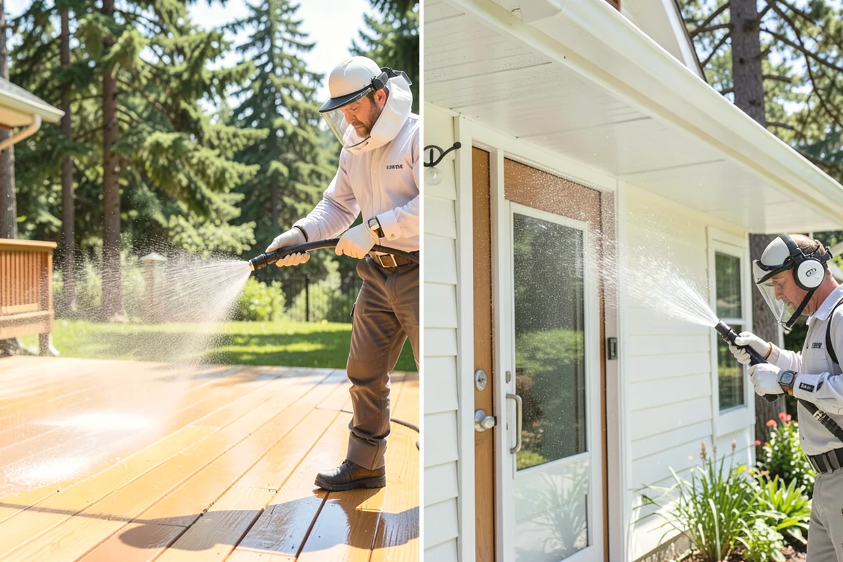 Exterior Light Fixture Cleaning in Duvall, King County, WA - Power-off confirmation and gentle debris removal