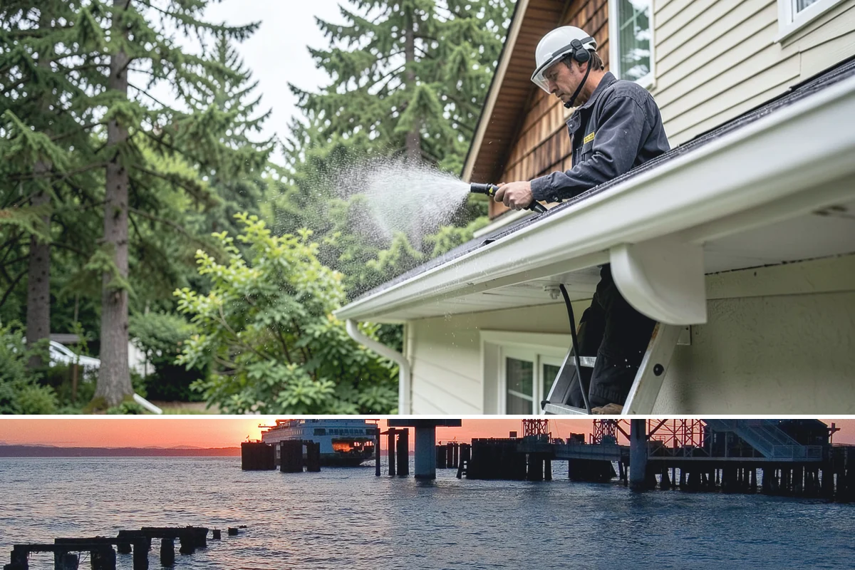 Exterior Light Fixture Cleaning in Edmonds, Snohomish County, WA - Late summer is a great time to clear the season's insect debris before shorter Northwest days rely on outdoor lighting.