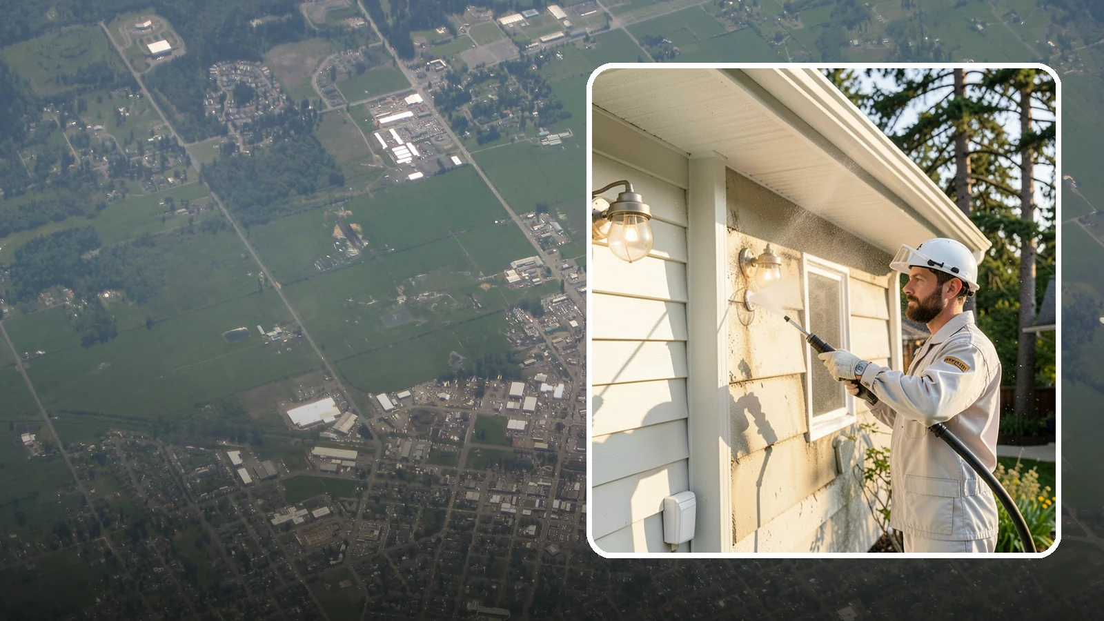 Exterior Light Fixture Cleaning in Enumclaw, King County, WA - We hand clean porch and coach lights to clear cobwebs, insect debris, and oxidation from glass and metal fixtures.