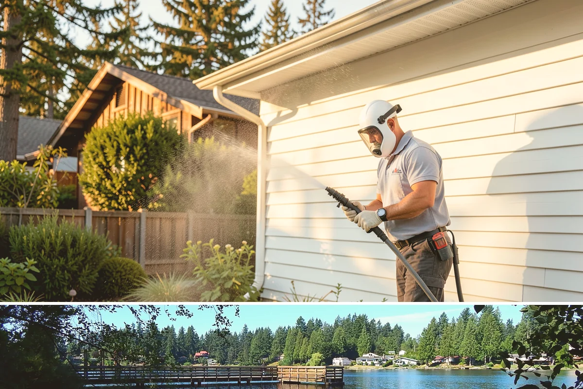 Exterior Light Fixture Cleaning in Federal Way, King County, WA - Late summer is a great time to clear the season's insect debris before shorter Northwest days rely on outdoor lighting.