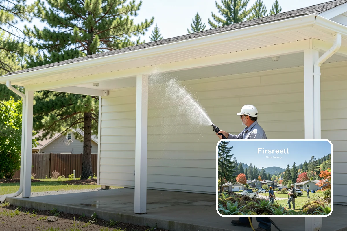 Exterior Light Fixture Cleaning in Fircrest, Pierce County, WA - Restores full brightness by clearing haze from glass panels
