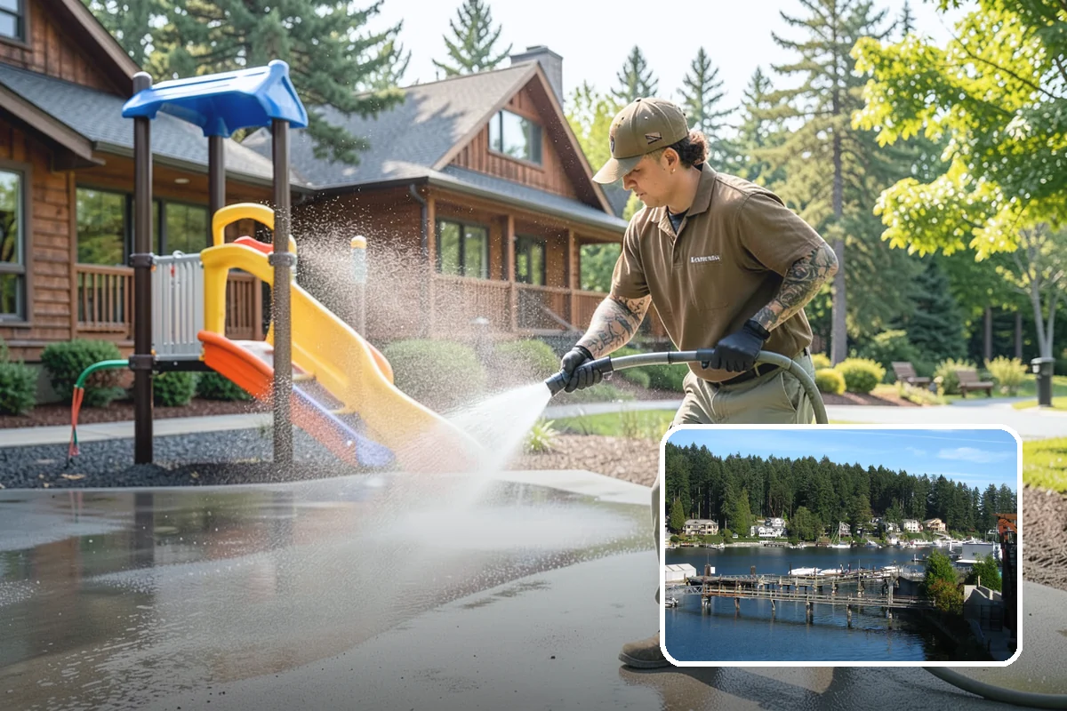 Exterior Light Fixture Cleaning in Gig Harbor, Pierce County, WA - Restores full brightness by clearing haze from glass panels