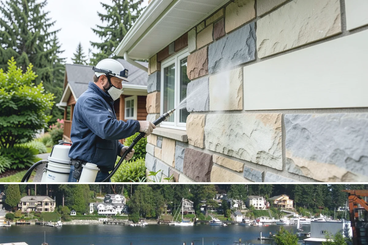 Exterior Light Fixture Cleaning in Gig Harbor, Pierce County, WA - Late summer is a great time to clear the season's insect debris before shorter Northwest days rely on outdoor lighting.