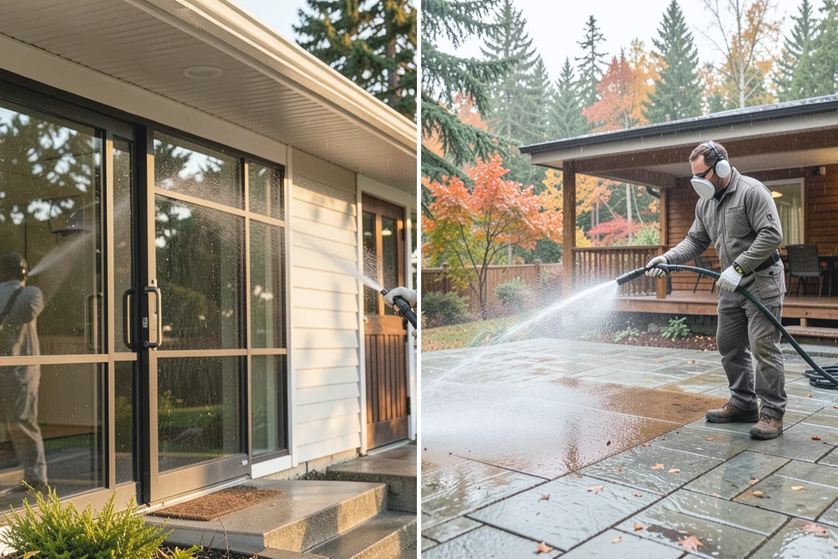 Exterior Light Fixture Cleaning in Gold Bar, Snohomish County, WA - Power-off confirmation and gentle debris removal