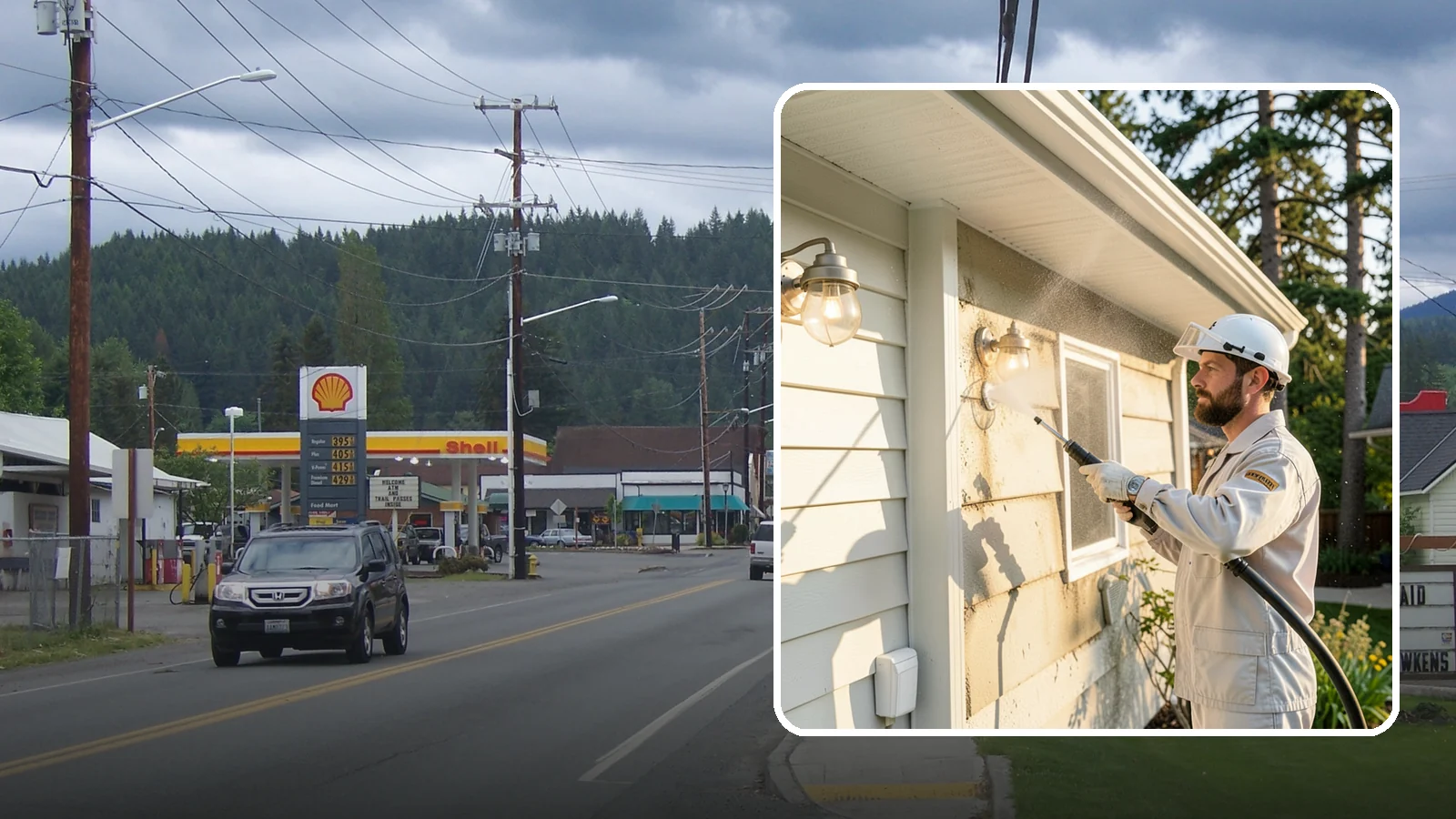 Exterior Light Fixture Cleaning in Granite Falls, Snohomish County, WA - We hand clean porch and coach lights to clear cobwebs, insect debris, and oxidation from glass and metal fixtures.