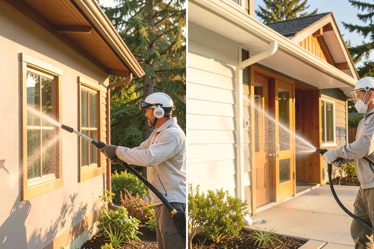 Exterior Light Fixture Cleaning in Kent, King County, WA - Power-off confirmation and gentle debris removal