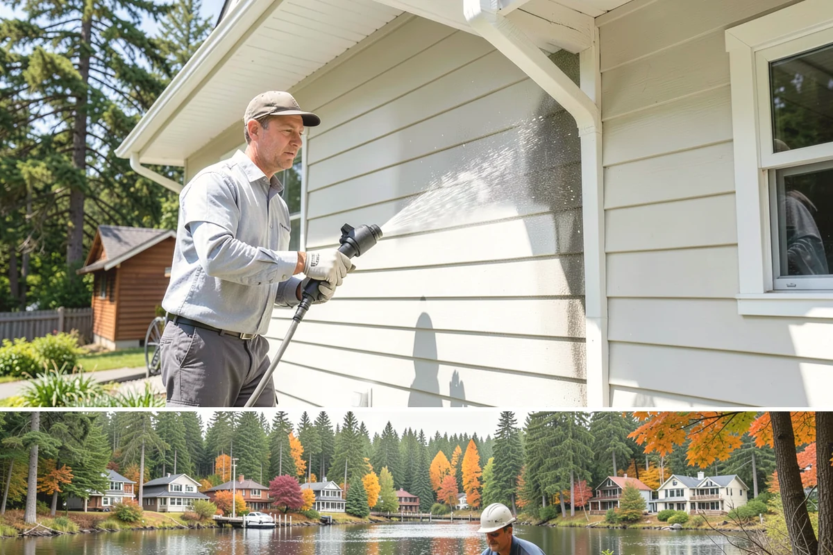 Exterior Light Fixture Cleaning in La Conner, Skagit County, WA - Late summer is a great time to clear the season's insect debris before shorter Northwest days rely on outdoor lighting.