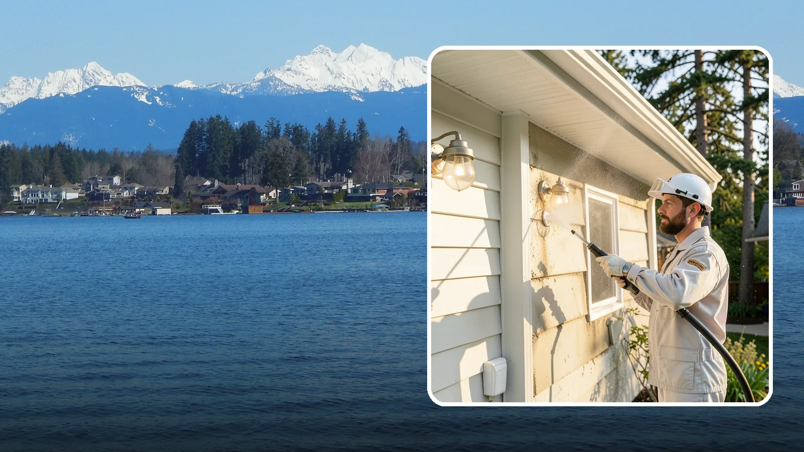 Exterior Light Fixture Cleaning in Lake Stevens, Snohomish County, WA - We hand clean porch and coach lights to clear cobwebs, insect debris, and oxidation from glass and metal fixtures.