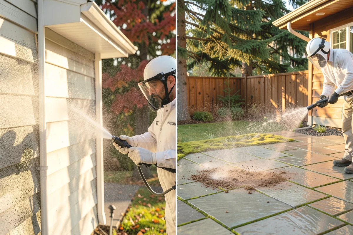 Exterior Light Fixture Cleaning in Mercer Island, King County, WA - Power-off confirmation and gentle debris removal