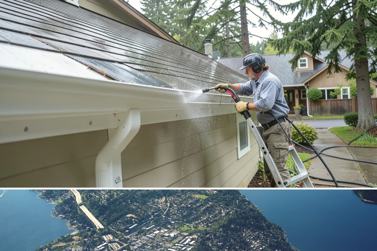 Exterior Light Fixture Cleaning in Mercer Island, King County, WA - Late summer is a great time to clear the season's insect debris before shorter Northwest days rely on outdoor lighting.
