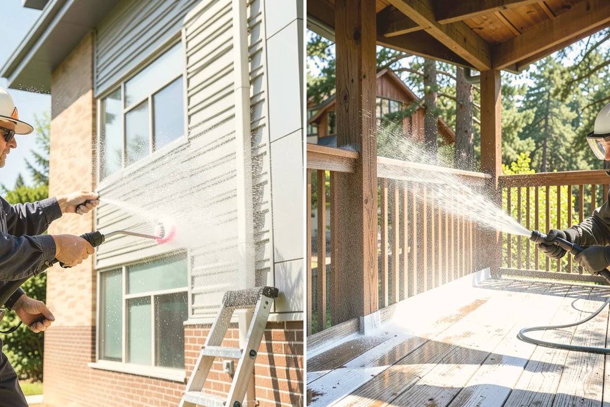 Exterior Light Fixture Cleaning in Milton, King County, WA - Power-off confirmation and gentle debris removal