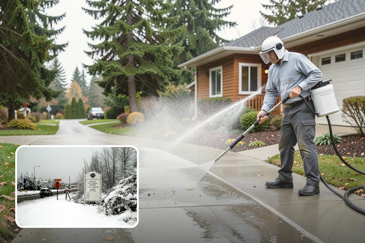 Exterior Light Fixture Cleaning in Newcastle, King County, WA - Restores full brightness by clearing haze from glass panels