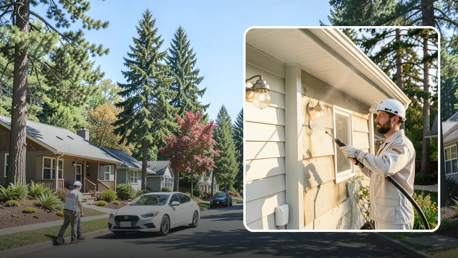 Exterior Light Fixture Cleaning in Orting, Pierce County, WA - We hand clean porch and coach lights to clear cobwebs, insect debris, and oxidation from glass and metal fixtures.