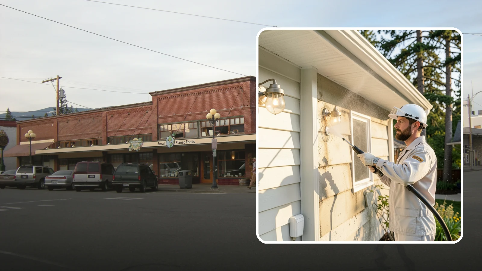 Exterior Light Fixture Cleaning in Sedro-Woolley, Skagit County, WA - We hand clean porch and coach lights to clear cobwebs, insect debris, and oxidation from glass and metal fixtures.