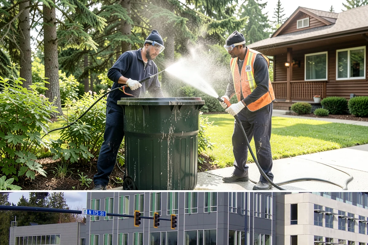 Exterior Light Fixture Cleaning in Shoreline, King County, WA - Late summer is a great time to clear the season's insect debris before shorter Northwest days rely on outdoor lighting.