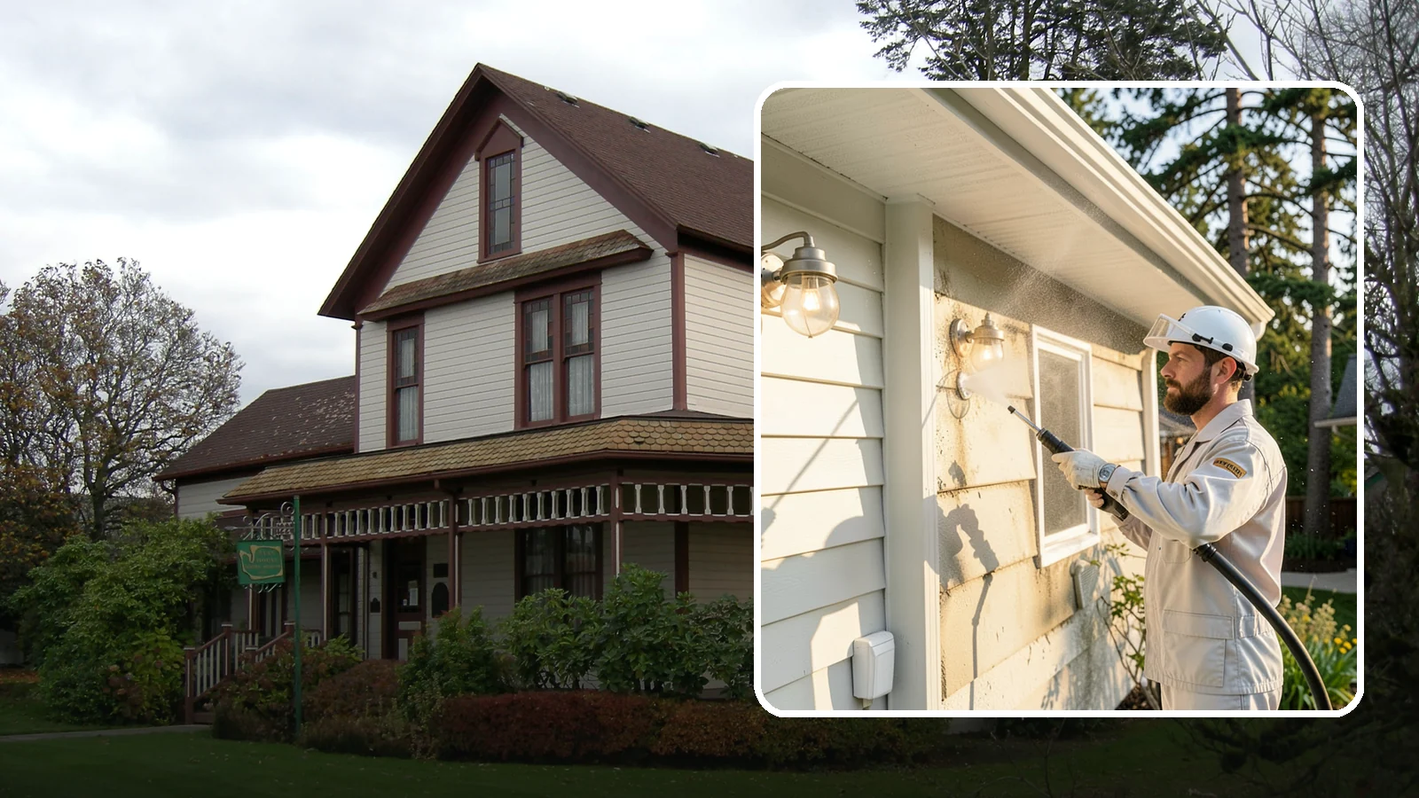 Exterior Light Fixture Cleaning in Sumner, Pierce County, WA - We hand clean porch and coach lights to clear cobwebs, insect debris, and oxidation from glass and metal fixtures.