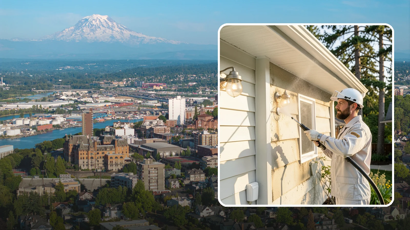 Exterior Light Fixture Cleaning in Tacoma, Pierce County, WA - We hand clean porch and coach lights to clear cobwebs, insect debris, and oxidation from glass and metal fixtures.