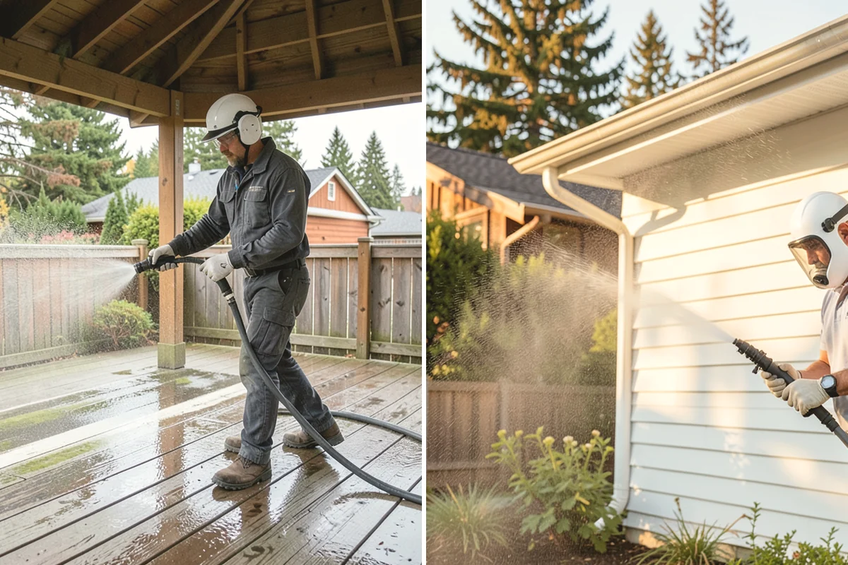 Exterior Light Fixture Cleaning in Tacoma, Pierce County, WA - Power-off confirmation and gentle debris removal