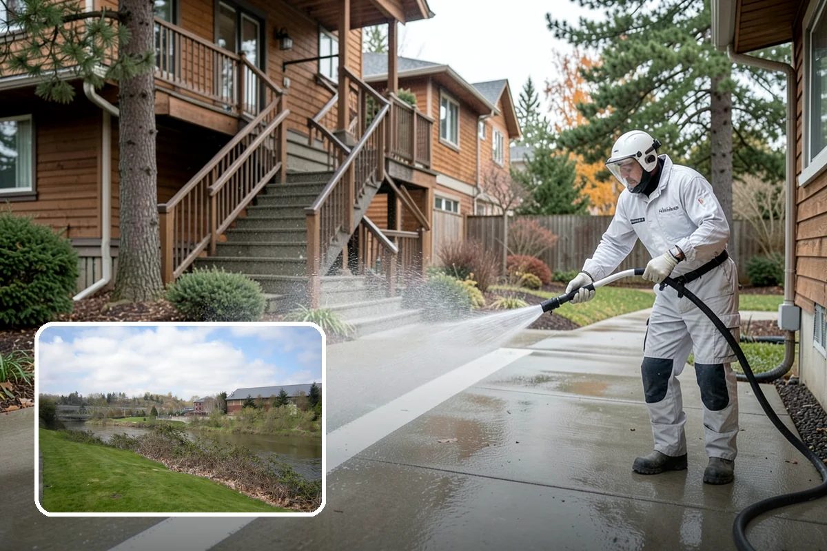 Exterior Light Fixture Cleaning in Tukwila, King County, WA - Restores full brightness by clearing haze from glass panels