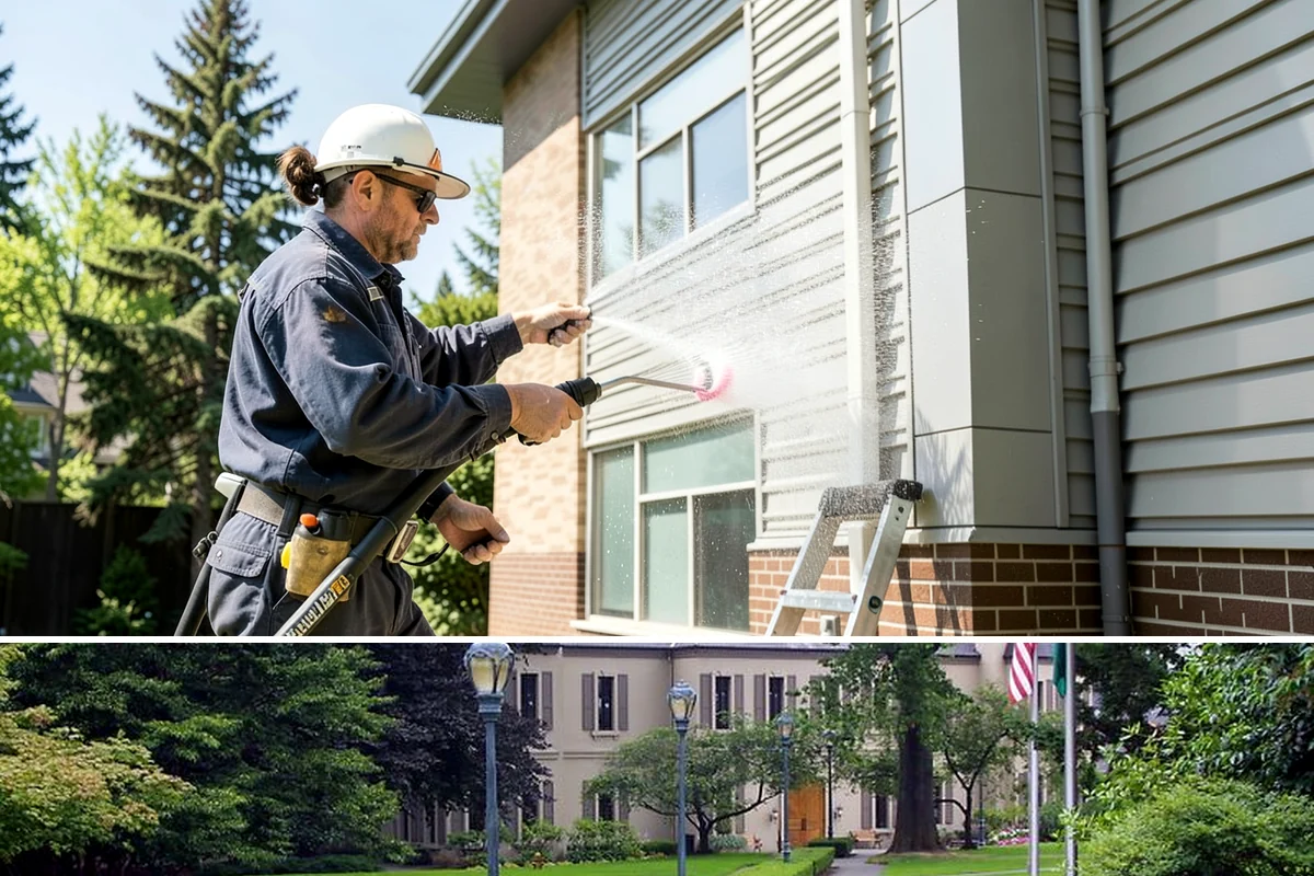 Exterior Light Fixture Cleaning in Woodinville, King County, WA - Late summer is a great time to clear the season's insect debris before shorter Northwest days rely on outdoor lighting.